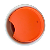 Orange Replacement Lid for Starbucks Ceramic Travel Mugs, Compatible With 10oz/12oz /16oz Tumbler