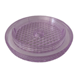 24 oz Tumbler Replacement Lid - Compatible for Starbucks Studded Diamond Grid Venti Cold Drink Tumbler Lid, Glossy Lilac