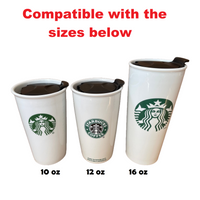 Slide Replacement Lid for Starbucks Ceramic Travel Mugs, Compatible With 10oz/12oz /16oz Tumbler All 9 Colors
