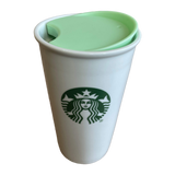 Light Green Replacement Lid for Starbucks Ceramic Travel Mugs, Compatible With 10oz/12oz /16oz Tumbler