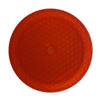 24 oz Tumbler Replacement Lid - Compatible for Starbucks Studded Diamond Grid Venti Cold Drink Tumbler Lid, Matte Red