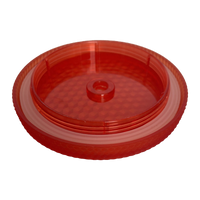 24 oz Tumbler Replacement Lid - Compatible for Starbucks Studded Diamond Grid Venti Cold Drink Tumbler Lid, Matte Red