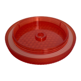 24 oz Tumbler Replacement Lid - Compatible for Starbucks Studded Diamond Grid Venti Cold Drink Tumbler Lid, Matte Red