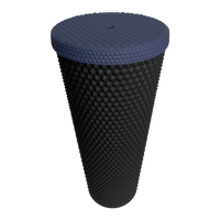 24 oz Tumbler Replacement Lid - Compatible for Starbucks Studded Diamond Grid Venti Cold Drink Tumbler Lid, Matte Navy