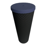 24 oz Tumbler Replacement Lid - Compatible for Starbucks Studded Diamond Grid Venti Cold Drink Tumbler Lid, Matte Navy