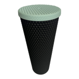 24 oz Tumbler Replacement Lid - Compatible for Starbucks Studded Diamond Grid Venti Cold Drink Tumbler Lid, Matte Mint