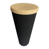 24 oz Tumbler Replacement Lid - Compatible for Starbucks Studded Diamond Grid Venti Cold Drink Tumbler Lid, Matte PaleYellow