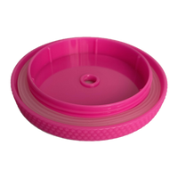 24 oz Tumbler Replacement Lid - Compatible for Starbucks Studded Diamond Grid Venti Cold Drink Tumbler Lid, Matte NeonPink