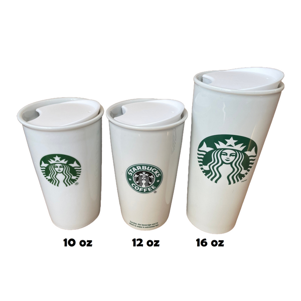 MIE Starbucks Replacement Lid for Ceramic Travel Mug 10oz / 12oz / 16oz,  Coffee Mug , Tea Cup , Tumbler Lid , Mug Lid, Cup Lid