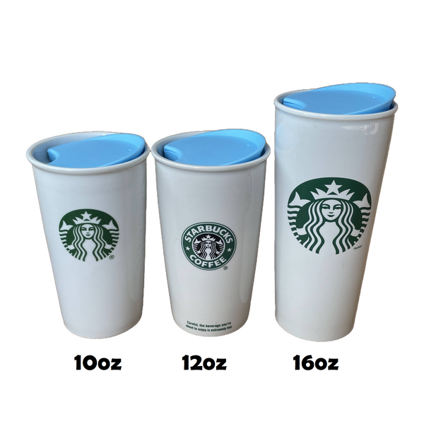 MIE Orange Starbucks Replacement Lid for Ceramic Travel Mug 10oz