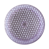 24 oz Tumbler Replacement Lid - Compatible for Starbucks Studded Diamond Grid Venti Cold Drink Tumbler Lid, Glossy Lilac