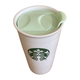 Slide Light Green Replacement Lid for Starbucks Ceramic Travel Mugs, Compatible With 10oz/12oz /16oz Tumbler