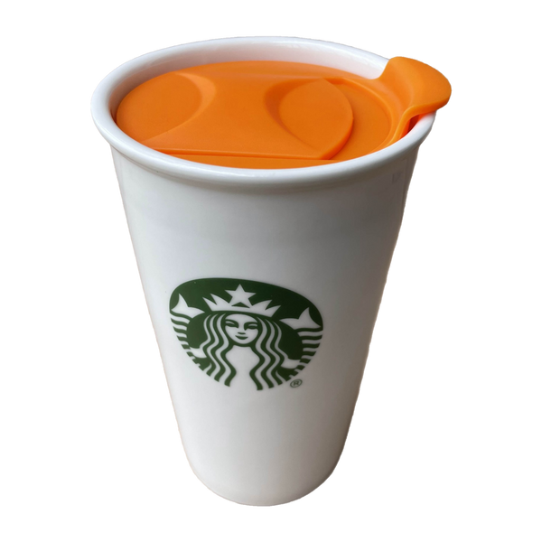 Orange Replacement Lid for Starbucks Ceramic Travel Mugs