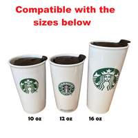 Slide Navy Replacement Lid for Starbucks Ceramic Travel Mugs, Compatible With 10oz/12oz /16oz Tumbler